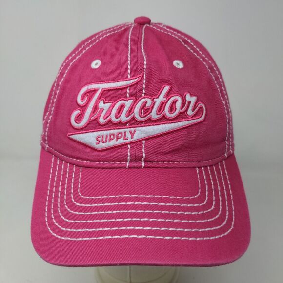 Tractor Supply Women's Slideback Hat Pink OSFM Embroidered Logo - Picture 3 of 11